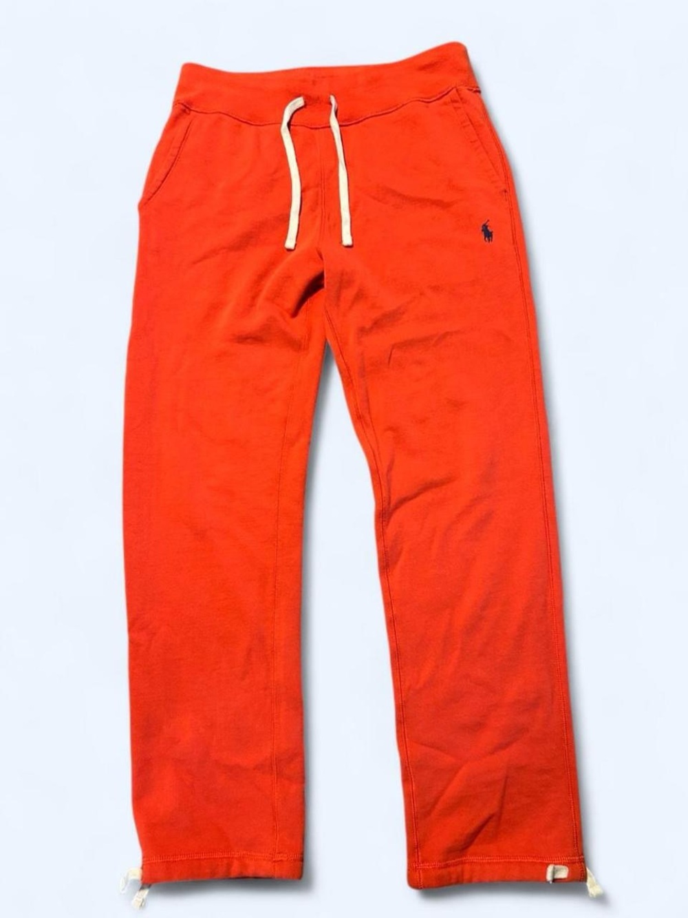 Ralph Lauren Bright Orange Cotton Drawstring Joggers